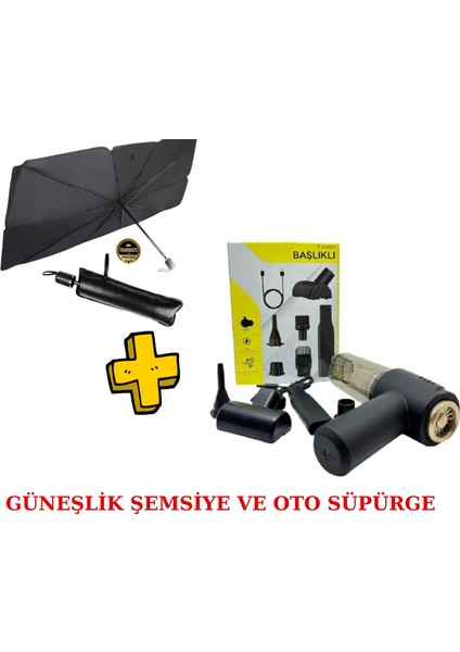 Toyota Hilux 2016-2017-2018-2019-2020-2021-2022-2023-2024-2025 Oto Kablosuz Şarjlı Süpürge, Araba Ön Cam Güneşlik Şemsiye