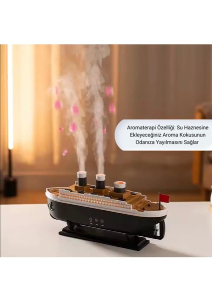Titanic/vapur/gemi Aromaterapi Hava Nemlendirici Kuruluğu Önlemek Için Verimli Gemi Dizaynlı Difüzör