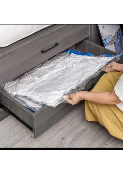 2'li XXL Şeffaf Vakumlu Poşet Seti, Hızlı ve Kolay Saklama İçin Uygun fırsatları