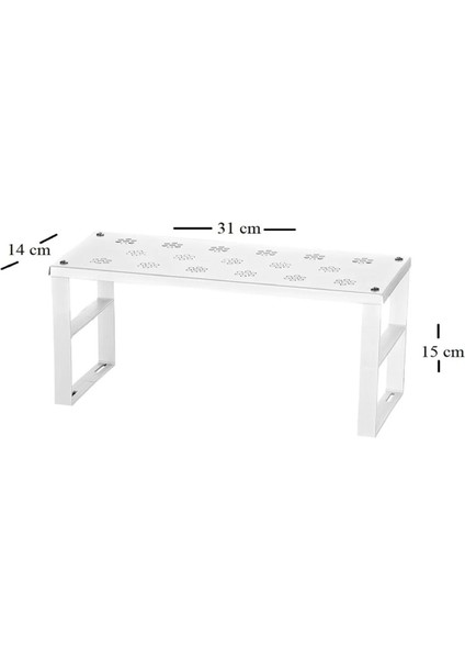 7 Adet Metal Raf Düzenleyici, Beyaz, 30x10 cm, Dolap İçin Şık ve Pratik Organizatör fiyatları