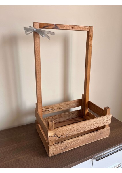 Dekoratif Ahşap Bebek Sepeti – 40 Uçurma Babyshower indirimleri