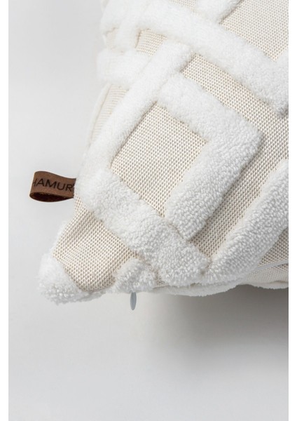 Bohem Tasarımlı Ekru Pamuklu Kırlent Kılıfı, Dekoratif ve Şık Huzur Verici Tarz modelleri