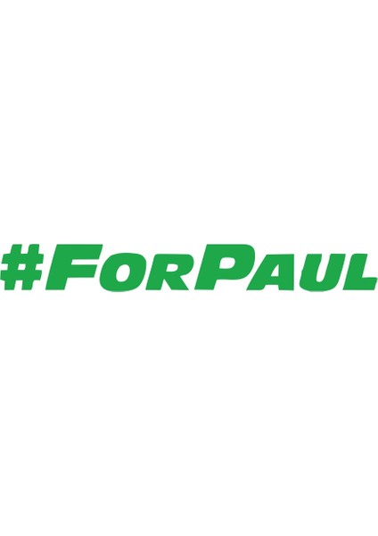 #forpaul Araba Sticker 17X17 cm Yeşil