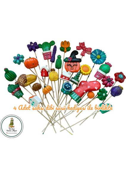 1 Adet Sukulent Saksı-Aktivite-Çocuk Gelişim-Sanat-Hediye-Okul Öncesi-Hobi-Aile Etkinlik