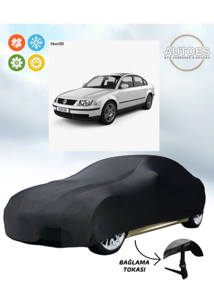 Volkswagen Passat B5 Branda Lüx Kalite Araba Brandası,oto Branda Alttan Bağlantı Tokalı Siyah