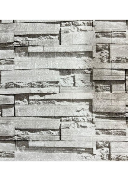 Kendinden Yapışkanlı Gri Duvar Paneli 70x38 cm, Salon ve Oturma Odası Dekoru