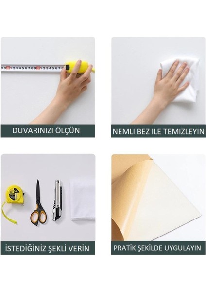 Kendinden Yapışkanlı Gri Duvar Paneli 70x38 cm, Salon ve Oturma Odası Dekoru