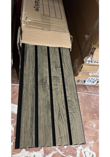 3D desenli kahverengi PVC kaplama lambiri, 20x145cm, ev ve ofis dekoru için ideal