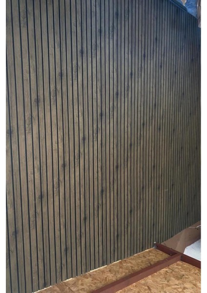 3D desenli kahverengi PVC kaplama lambiri, 20x145cm, ev ve ofis dekoru için ideal