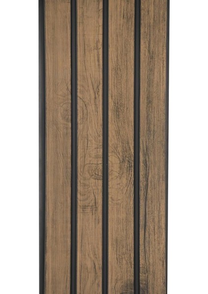 3D desenli kahverengi PVC kaplama lambiri, 20x145cm, ev ve ofis dekoru için ideal