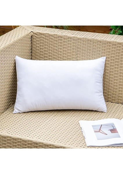 Yumuşak Silikon Dolgulu Dikdörtgen İç Yastık 30x50 cm, Pamuklu, Beyaz, Konfor ve Şıklık fiyatları