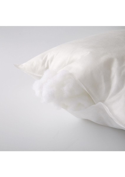 Yumuşak Silikon Dolgulu Dikdörtgen İç Yastık 30x50 cm, Pamuklu, Beyaz, Konfor ve Şıklık fırsatları