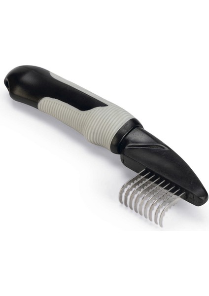 Orta ve Uzun Tüylü Köpek Kıtık Açıcı Tarak, Siyah Gri, 19X5X2CM Drstr
