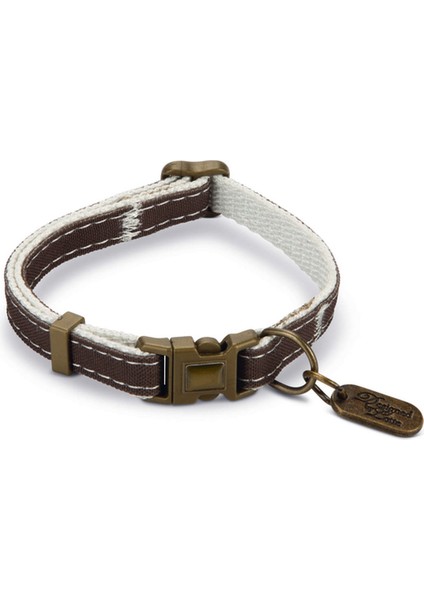 Dbl Kedi Boyun Tasması, Çift Katmanlı, Kahverengi, 20-30CM Drstr
