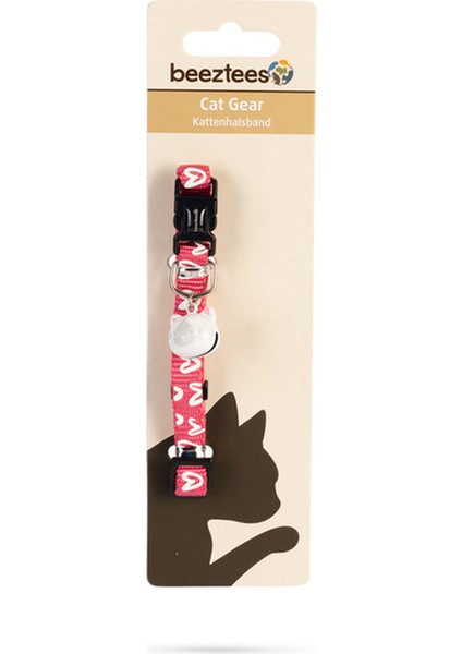 Kedi Boyun Tasması, Zilli, Pembe, 20-30CM Drstr