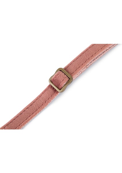Dbl Kedi Boyun Tasması, Velur, Pembe, 20-30CM Drstr