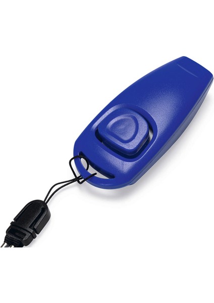 Köpek Eğitim Düdüğü ve Klikırı, Karabina ve Bağlama Kordonlu, Mavi, 7X3X2CM Drstr fiyatları