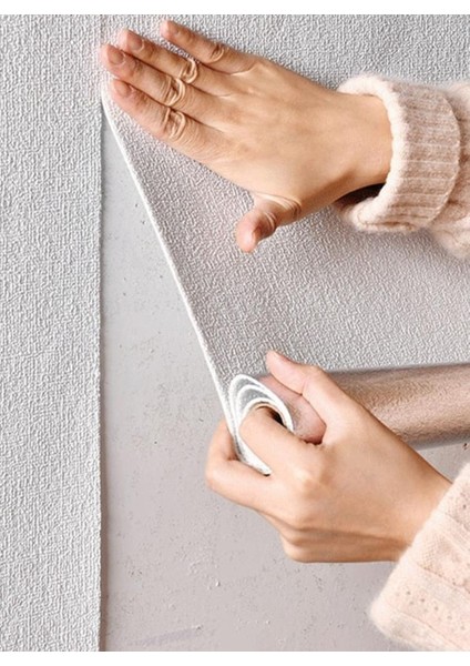 Yalıtımlı alüminyum folyo duvar paneli, 50x280 cm, kendinden yapışkanlı, bej renk