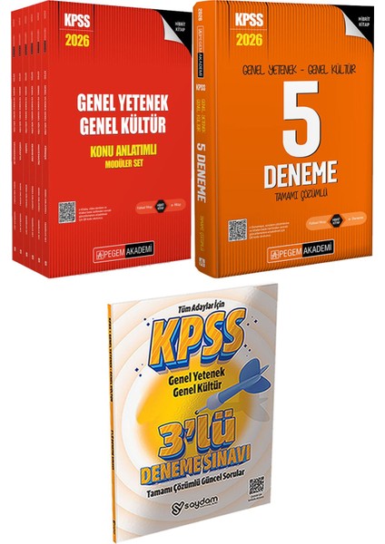 2026 Kpss Lisans Konu Anlatımlı Modüler Set - 2026 Kpss Genel Yetenek Genel Kültür Tamamı Çözümlü 5 Deneme + 3 Deneme Hediye
