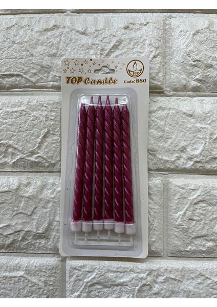- 6 Adet Pasta Mumu Füşya 13 cm Drstr