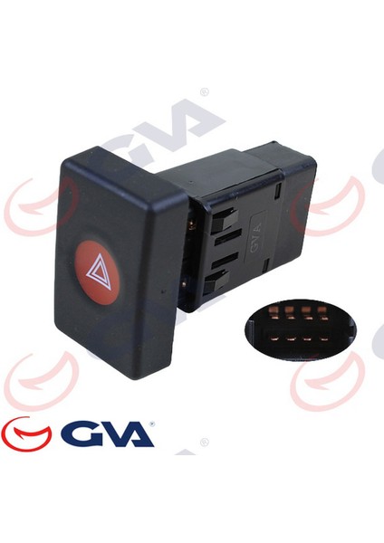 Dörtlü Flaşör Dacia Logan 8 Fiş Drstr