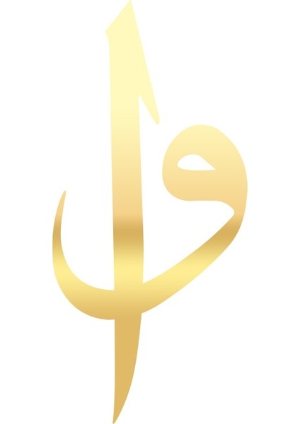 Elif Vav Sticker 17X17 cm Gold