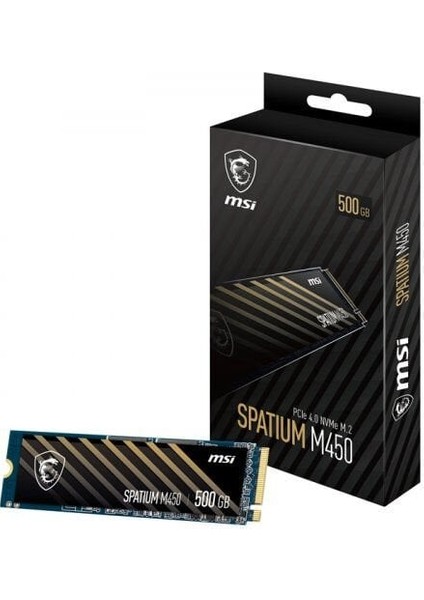 500GB Msı Spatıum M450 Nvme M.2 SSD 3600/2300MB/S