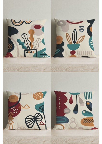 Bej çift taraflı dijital baskılı dekoratif kırlent kılıfı, mikro petek materyal fiyatları