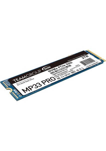 MP33 Pro 2tb 3500/3000MB/S Nvme Pcıe GEN3X4 M.2 SSD Disk (TM8FPD002T0C101)
