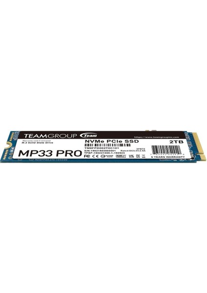 MP33 Pro 2tb 3500/3000MB/S Nvme Pcıe GEN3X4 M.2 SSD Disk (TM8FPD002T0C101)