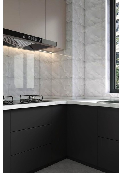 Kendinden Yapışkanlı Mermer Desenli Pvc Karo Panel 60X120 cm (0,72 M²) Banyo, Wc, Mutfak