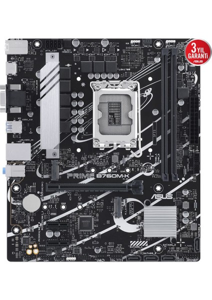 Prıme B760M-K D5 Ddr5 8000MHZ(OC) Rgb M.2 Matx 1700P