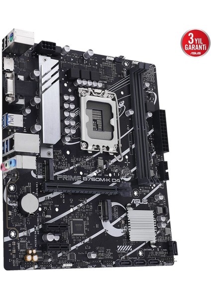 Prıme B760M-K D4 Ddr4 5333MHZ(OC) Rgb M.2 Matx 1700P