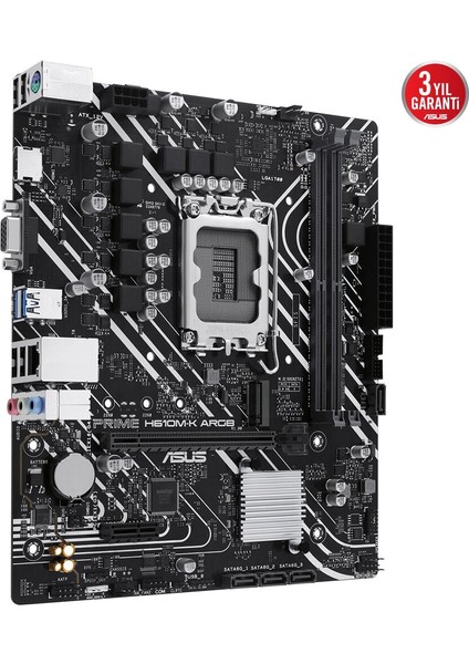 Prıme H610M-K Argb Ddr5 5600MHZ M.2 HDMI VGA Matx 1700P