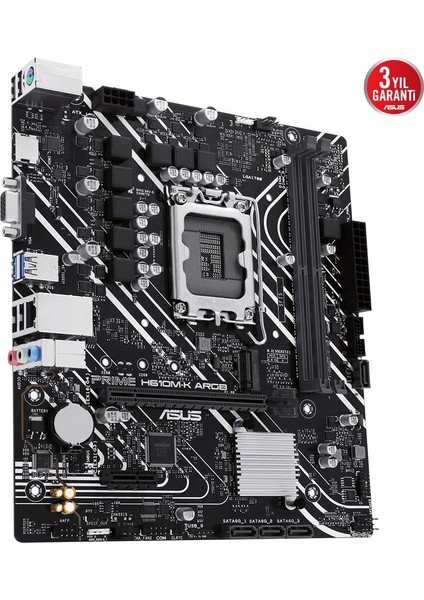 Prıme H610M-K Argb Ddr5 5600MHZ M.2 HDMI VGA Matx 1700P