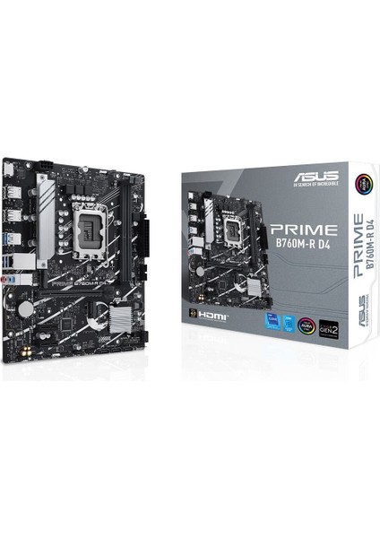 Prıme B760M-R D4 Intel B760 Soket 1700 Ddr4