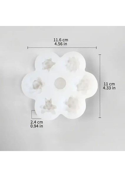 Çoklu Sukulent Mum Kalıp, Silikon, Koku Aroması, Muz, Beyaz, Renkli Tasarım fırsatları