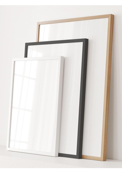 Siyah 3'lü Düz Çerçeve Seti, Poster ve Fotoğraf Duvar Dekoru
