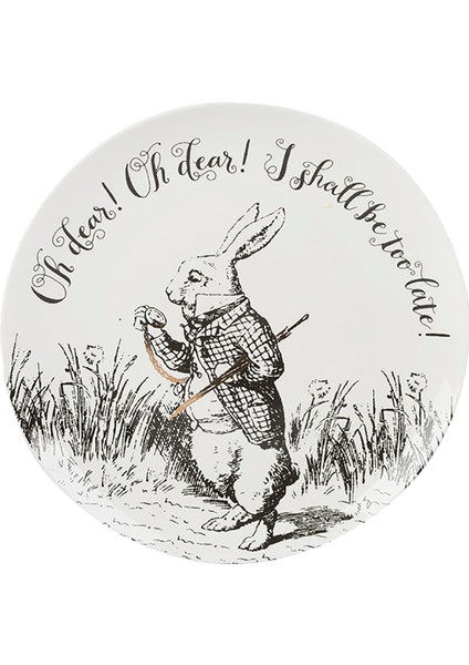 x V&a Alice In Wonderland Porselen Fine China 21CM Pasta Tabak Seti 4lü fırsatları