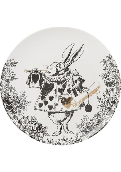 x V&a Alice In Wonderland Porselen Fine China 21CM Pasta Tabak Seti 4lü indirimleri