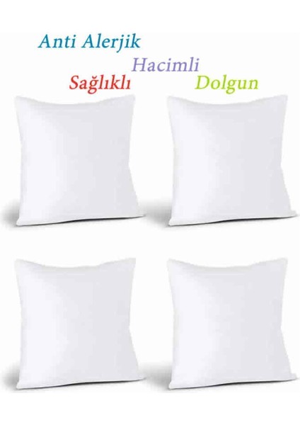 4'lü İç Yastık Seti, Elyaf, Beyaz, Konfor ve Şıklık İçin Ideal fiyatları