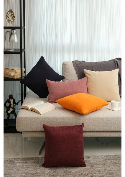 Turuncu Süet Kırlent Kılıfı, Şık ve Modern Dekorasyon İçin Ideal fırsatları