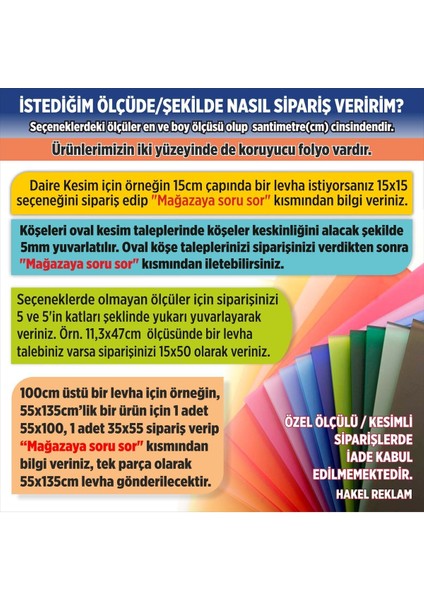 3mm Şeffaf Pleksi Levha, Cam Görünümlü, Turuncu, Saydam Mika Malzeme, 1 Parça