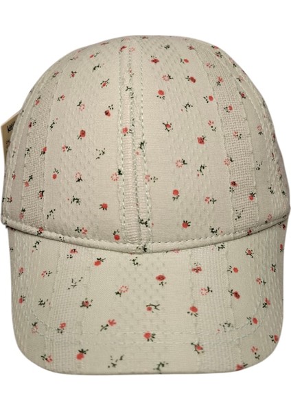 Spteks Kitti 1-3 Yaş Kız Çocuk Yeşil Renk Çıtır Çiçek Desenli Yazlık Şapka modelleri