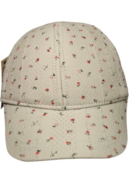 Spteks Kitti 1-3 Yaş Kız Çocuk Yeşil Renk Çıtır Çiçek Desenli Yazlık Şapka indirimleri