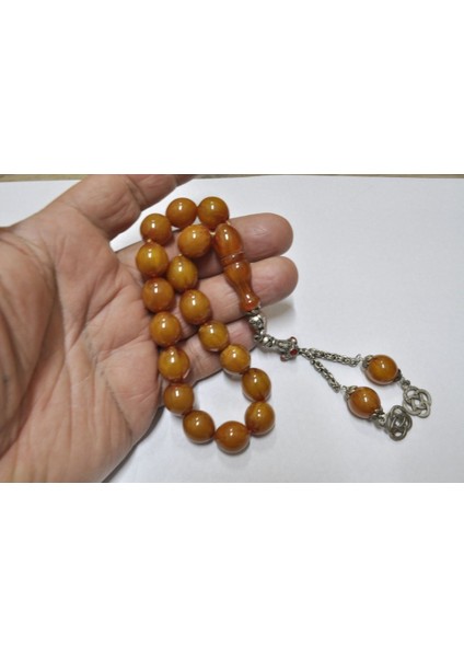 Sıkma Kehribar Tesbih 13*14 mm (KHR-13041) indirimleri