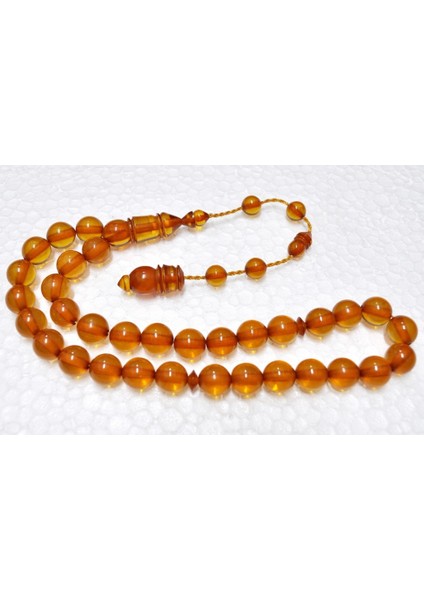 Ateş Kehribar Tesbih 9*10 mm (KHR-11062)