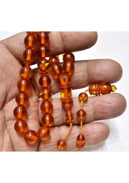 Ateş Kehribar Tesbih 9*10 mm (KHR-11062) modelleri