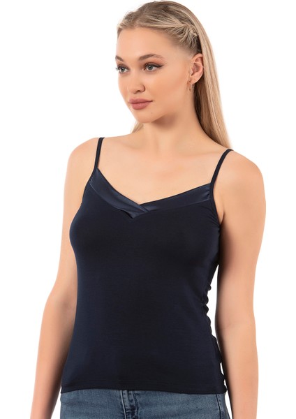 Özkan 2040 5'li Paket Kadın Viskon Saten Yaka Esnek Rahat Yumuşak Ince Askılı Atlet fırsatları