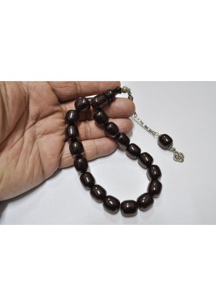 Ateş Kehribar Tesbih 13*15 mm (KHR-11032) modelleri